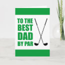 Search for golf fathers day cards Best dad by par
