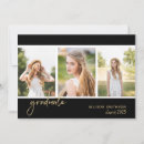 Search for class of 2023 graduation invitations Black gold