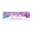 Search for purple sparkle return address labels Cute