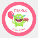 Search for little monsters stickers Pink