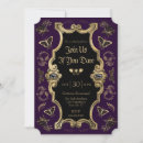 Search for adult halloween invitations Black and gold