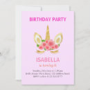 Search for unicorn 6th birthday invitations Cute