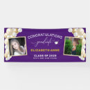 Search for purple graduation banners High school
