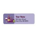 Search for red wine return address labels Grapes