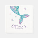 Search for mermaid napkins Girl