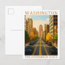 Search for evergreen postcards Watercolor