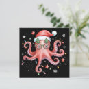 Search for octopus christmas cards Santa claus