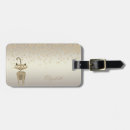 Search for rhinestone luggage tags Gold