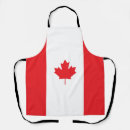 Search for flag of canada aprons Red