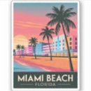 Search for vintage miami beach stickers Tropical