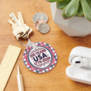 Search for fourth of july round key rings Patriotic
