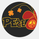 Search for red peace symbol stickers Yellow