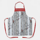 Search for red cardinal aprons Vintage