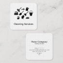 Search for black white cleaning service business cards Services