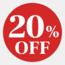 Search for 20 stickers 20 percent off