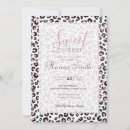 Search for pink cheetah birthday invitations Rose gold