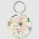 Search for white flower key rings Brown