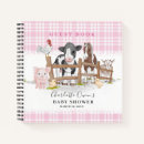 Search for chickens notebooks Pink baby shower