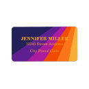 Search for diagonal return address labels Geometric