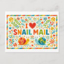 Search for love snails postcards Heart