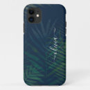 Search for green palm leaves iphone cases Modern