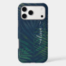 Search for green palm leaves iphone cases Modern