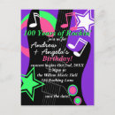 Search for rock star birthday invitations Green