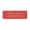 Search for fall wedding return address labels Modern typography