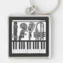 Search for jazz music key rings Piano