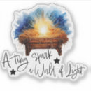 Search for jesus in a manger stickers Christmas story