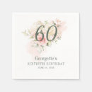 Search for 60th birthday napkins 60 years old