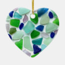 Search for beach glass christmas tree decorations Turquoise
