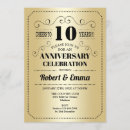 Search for 10th anniversary party invitations Typography