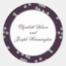 Search for elegant silver wedding stickers Luxury