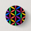 Search for psychedelic colours badges Geometric