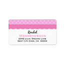 Search for nine return address labels Pink