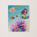 Search for beautiful mermaid puzzles Fish