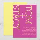 Search for pink and yellow wedding invitations Colourful