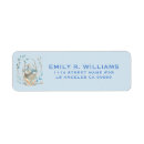 Search for flower basket return address labels Easter bunny