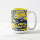 Search for yellow and grey mugs Bright