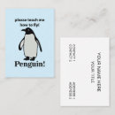 Search for penguin business cards Funny