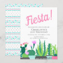 Search for succulents birthday invitations Fiesta