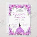 Search for fuchsia pink and silver invitations Floral