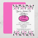 Search for dots birthday invitations Hot pink