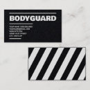 Search for bodyguard business cards Detective