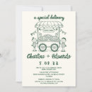 Search for pizza baby shower invitations Modern simple minimalist