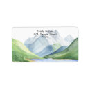 Search for lake return address labels Watercolor