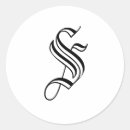 Search for white letter stickers Initial