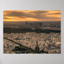 Search for paris skyline posters Sunset
