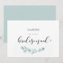 Search for watercolor bridesmaid cards Botanical